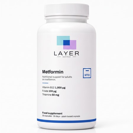 Layer Nutrition Metformin, the bottle